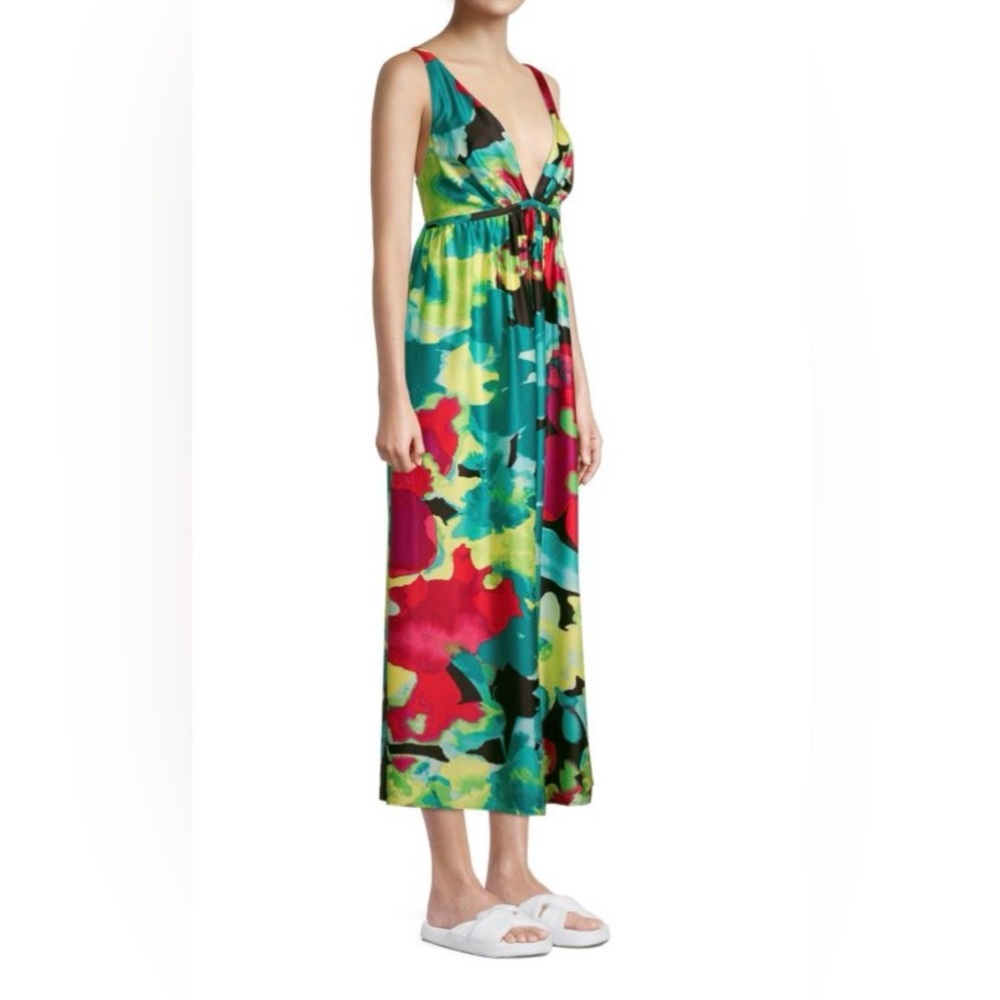 Natori Suisai Multicolor Floral Maxi Dress - size M